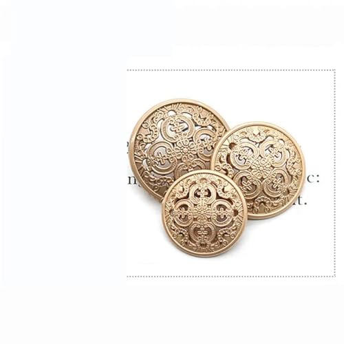 10 Stücke Retro Hohl Geschnitzte Metallknöpfe Runde Dekorative Knöpfe Für Kleidung Nähzubehör DIY Bluse Jacke Runde Knöpfe-Mattgold-20mm 10 Stücke Retro Hohl Geschnitzte Metallknöpfe Runde Dekorative Knöpfe Für Kleidung Nähzubehör DIY Bluse Jacke Runde Knöpfe-Mattgold-20mm von ZEYRU