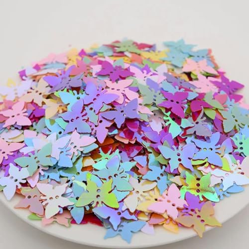 10 g 13 mm Schmetterlings-Pailletten, goldene Paillette, zum Nähen, Papillon-Pailletten, Bekleidungszubehör, Bekleidungszubehör, gemischte Farben, ab-Mix 10 g 13 mm Schmetterlings-Pailletten, goldene Paillette, zum Nähen, Papillon-Pailletten, Bekleidungszubehör, Bekleidungszubehör, gemischte Farben, ab-Mix von ZEYRU