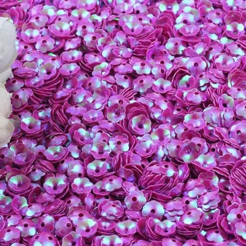 10 g 6 mm Mix-Cup-Paillettenblumen, lose Pailletten zum Basteln, glitzernde Konfetti, Nägel, Kunst, Paillettendekoration, DIY-Nähzubehör, ab rosa von ZEYRU