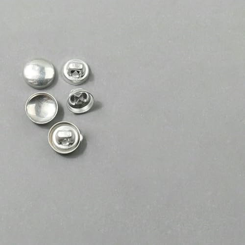 100 Sätze/Los 16L-60L Überzogener Knopf Aluminiumbasis Runde Brotform Stoffknöpfe für DIY Stoffmantel Nähzubehör-LKP-18L-100Sets von ZEYRU