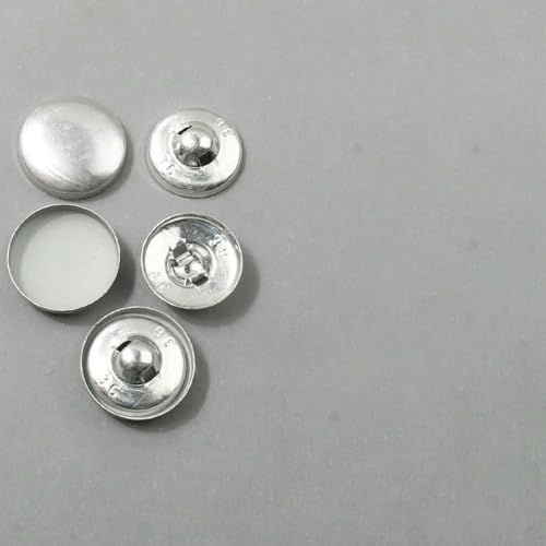 100 Sätze/Los 16L-60L Überzogener Knopf Aluminiumbasis Runde Brotform Stoffknöpfe für DIY Stoffmantel Nähzubehör-LKP-40L-100Sets von ZEYRU