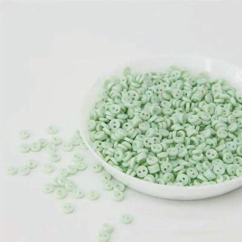 100 Stück 3,0 mm Mini-Knöpfe, Handarbeitsharz, 2 Löcher, Knopf für Cartoon-Puppen, Kleidung, Schuhe, Scrapbooking, Nähen, Kleidungsstück-09 von ZEYRU