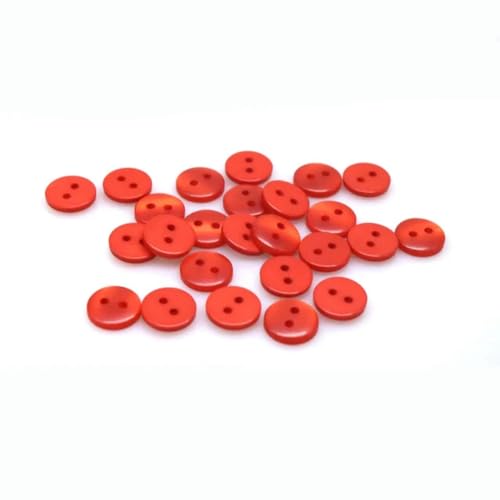 100 Stück 9 mm/10 mm/11,5 mm/12,5 mm/15 mm Polyester-Knopf, Perlenschnalle, Nähknopf, Zubehör, Harz-Hemdknopf für Heimwerker, 1 rot, 10 mm 100 Stück 9 mm/10 mm/11,5 mm/12,5 mm/15 mm Polyester-Knopf, Perlenschnalle, Nähknopf, Zubehör, Harz-Hemdknopf für Heimwerker, 1 rot, 10 mm von ZEYRU