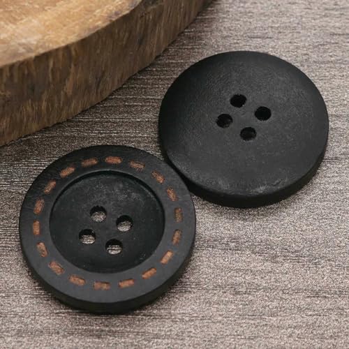 100 Stück DIY Holzknöpfe Nähzubehör Vintage Knopf Holzhandwerk Handgefertigtes Material Kinderkleidung Mantel Dekoration Knöpfe-4-Löcher B-20mm 100 Stück DIY Holzknöpfe Nähzubehör Vintage Knopf Holzhandwerk Handgefertigtes Material Kinderkleidung Mantel Dekoration Knöpfe-4-Löcher B-20mm von ZEYRU