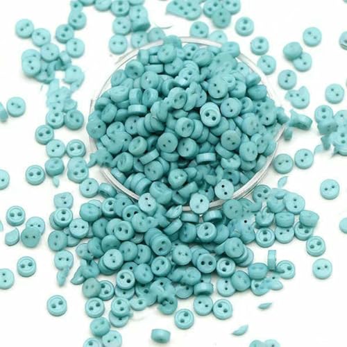 100 Stück Knöpfe, 3,0 mm, rund, 2 Löcher, Mini-Knöpfe für Puppen, dekorative Kleidung, Handarbeiten, Nähzubehör, 14 100 Stück Knöpfe, 3,0 mm, rund, 2 Löcher, Mini-Knöpfe für Puppen, dekorative Kleidung, Handarbeiten, Nähzubehör, 14 von ZEYRU