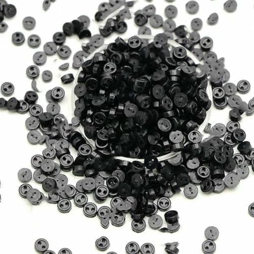 100 Stück Knöpfe, 3,0 mm, rund, 2 Löcher, Mini-Knöpfe für Puppen, dekorative Kleidung, Handarbeiten, Nähzubehör, 20 100 Stück Knöpfe, 3,0 mm, rund, 2 Löcher, Mini-Knöpfe für Puppen, dekorative Kleidung, Handarbeiten, Nähzubehör, 20 von ZEYRU