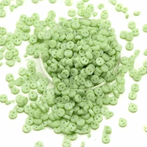 100 Stück Mini-Knöpfe, 3,0 mm, runde Knöpfe für Puppen, dekorative Kleidung, Nähen, Basteln, Handarbeiten, Scrapbooking-13 von ZEYRU