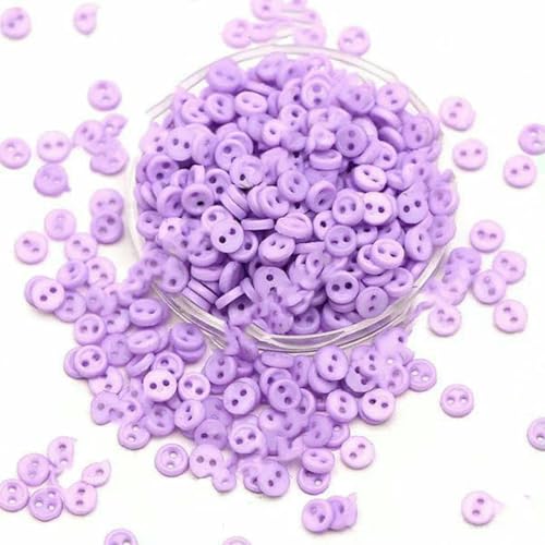 100 Stück Mini-Knöpfe, 3,0 mm, runde Knöpfe für Puppen, dekorative Kleidung, Nähen, Basteln, Handarbeiten, Scrapbooking-17 von ZEYRU