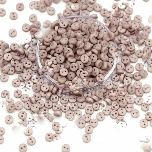100 Stück Mini-Knöpfe, 3,0 mm, runde Knöpfe für Puppen, dekorative Kleidung, Nähen, Basteln, Handarbeiten, Scrapbooking-19 von ZEYRU