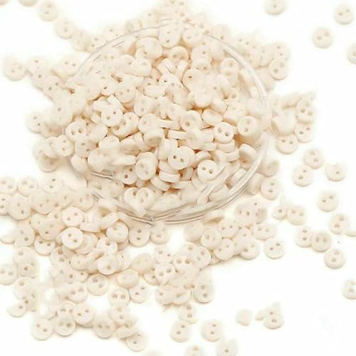 100 Stück Mini-Knöpfe, 3,0 mm, runde Knöpfe für Puppen, dekorative Kleidung, Nähen, Basteln, Handarbeiten, Scrapbooking-7 von ZEYRU