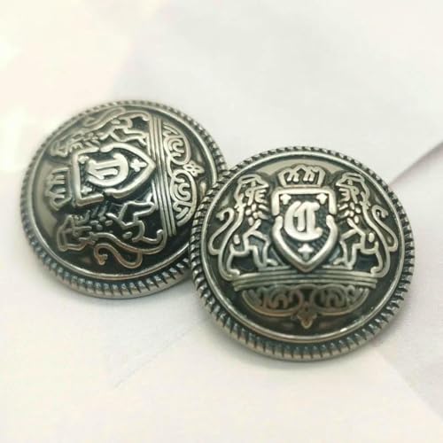 15–25 mm goldene Metallknöpfe für Kleidung im British Lion Academy-Stil, Manteldekorationen, Knöpfe, Nähzubehör, Großhandel, 6 Stück, 3–20 mm, 6 Stück 15–25 mm goldene Metallknöpfe für Kleidung im British Lion Academy-Stil, Manteldekorationen, Knöpfe, Nähzubehör, Großhandel, 6 Stück, 3–20 mm, 6 Stück von ZEYRU