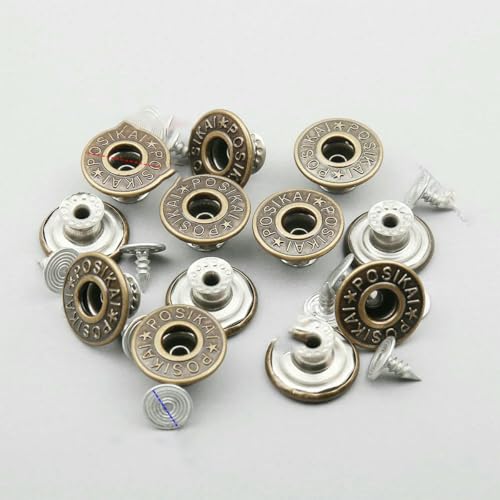 17 mm Jeansknöpfe aus Metall und Messing, hohl oder flach, zum Nähen – Knöpfe zum Ändern der Taillengröße für Kleidungsstücke, Nähzubehör – hohl, 17 mm, 09–20 Sets 17 mm Jeansknöpfe aus Metall und Messing, hohl oder flach, zum Nähen – Knöpfe zum Ändern der Taillengröße für Kleidungsstücke, Nähzubehör – hohl, 17 mm, 09–20 Sets von ZEYRU