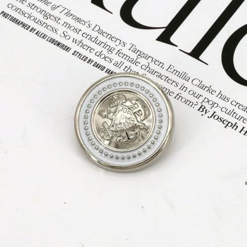 18/21/25 mm Blumenperlen-Gold-Ösenknöpfe für Damenbekleidung, Jacken, Pullover, handgefertigtes Nähzubehör, Scrapbooking, 23–21,0 mm, 10 Stück von ZEYRU