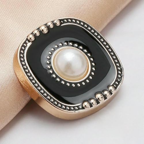 18/21/25 mm Blumenperlen-Gold-Ösenknöpfe für Damenbekleidung, Jacken, Pullover, handgefertigtes Nähzubehör, Scrapbooking, 6–18,0 mm, 5 Stück von ZEYRU