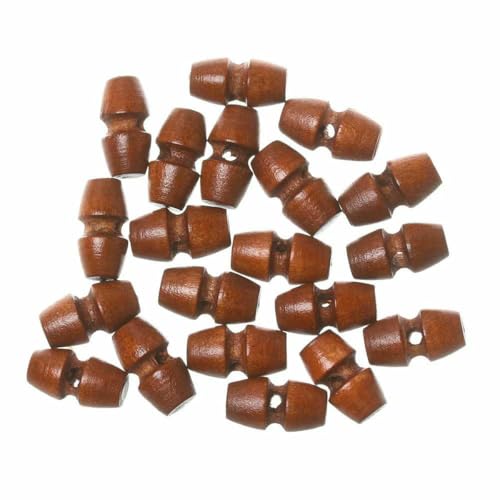 20/40 Stück 15 mm Mini-Hornknopf zum Selbermachen, 1/6 Puppenkleidung, Bastelschnallen, DIY-Mantelzubehör, ultrakleine Holzknöpfe, 5–20 Stück von ZEYRU