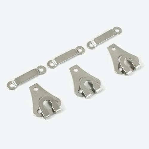 20/50 Sets Metall-Kleiderhaken für Hosen, Hosenknöpfe zum Nähen von Damenröcken, Gürtelschnallen, Anzug- und Mantelverschlüssen, DIY-Zubehör-01-Silber-50 Sets 20/50 Sets Metall-Kleiderhaken für Hosen, Hosenknöpfe zum Nähen von Damenröcken, Gürtelschnallen, Anzug- und Mantelverschlüssen, DIY-Zubehör-01-Silber-50 Sets von ZEYRU