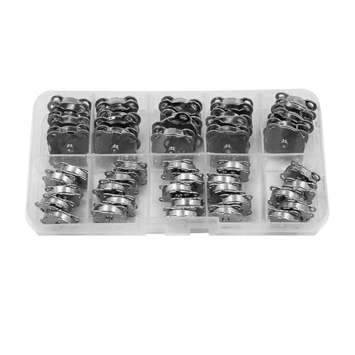 20 Sets 10 mm – 18 mm Aufnäh-Metallmagnetschnalle Druckknöpfe Knöpfe Kits DIY Nähen Kleidungszubehör Materialien Brieftaschenschnalle-Gunblack-18 mm von ZEYRU