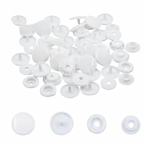 20 Sets T5 12 mm runde Druckknöpfe, Knopfverschlüsse, Steppdeckenbezug, Knopf, Bekleidungszubehör für Babykleidungsklammern-B03-T5 von ZEYRU