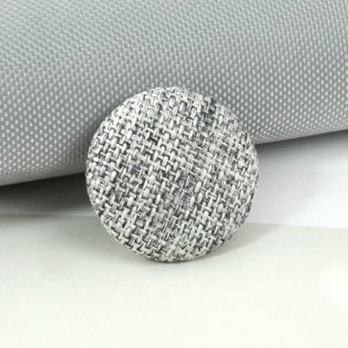 20 Stück 15–30 mm Stoffknöpfe, Leinen überzogene runde Druckknöpfe für Jacke, Kleidung, Sofa, Anzug, Mantel, DIY-Nähzubehör, 10 Grau, 30 mm 20 Stück 15–30 mm Stoffknöpfe, Leinen überzogene runde Druckknöpfe für Jacke, Kleidung, Sofa, Anzug, Mantel, DIY-Nähzubehör, 10 Grau, 30 mm von ZEYRU