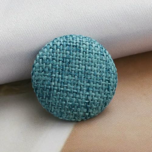 20 Stück 15–30 mm Stoffknöpfe, Leinen überzogene runde Druckknöpfe für Jacke, Kleidung, Sofa, Anzug, Mantel, DIY-Nähzubehör, 17 Blaugrün, 20 mm 20 Stück 15–30 mm Stoffknöpfe, Leinen überzogene runde Druckknöpfe für Jacke, Kleidung, Sofa, Anzug, Mantel, DIY-Nähzubehör, 17 Blaugrün, 20 mm von ZEYRU