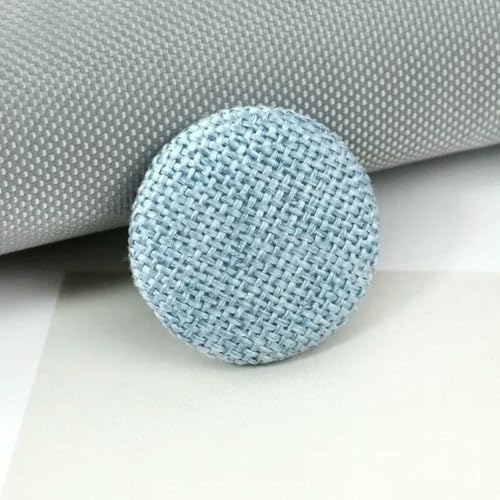 20 Stück 15–30 mm Stoffknöpfe, Leinen überzogene runde Druckknöpfe für Jacke, Kleidung, Sofa, Anzug, Mantel, DIY-Nähzubehör, 2 Hellblau, 20 mm 20 Stück 15–30 mm Stoffknöpfe, Leinen überzogene runde Druckknöpfe für Jacke, Kleidung, Sofa, Anzug, Mantel, DIY-Nähzubehör, 2 Hellblau, 20 mm von ZEYRU