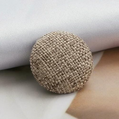 20 Stück 15–30 mm Stoffknöpfe, Leinen überzogene runde Druckknöpfe für Jacke, Kleidung, Sofa, Anzug, Mantel, DIY-Nähzubehör, 3 Khaki, 30 mm 20 Stück 15–30 mm Stoffknöpfe, Leinen überzogene runde Druckknöpfe für Jacke, Kleidung, Sofa, Anzug, Mantel, DIY-Nähzubehör, 3 Khaki, 30 mm von ZEYRU
