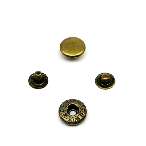 25 Sets Nr. 655, Nr. 633, Nr. 831, Nr. 201, Metall, kein Nähen, Druckknopf, Druckknopf, Niete, Ledertasche, Kleidung, Jacke, Reparatur, Niete, DIY-633, 12,5 mm, Messing von ZEYRU