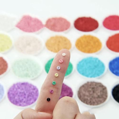 3,0 mm Mini-Knöpfe, Handarbeitsharz, 2 Löcher, Knopf für Cartoon-Puppen, Kleidung, Schuhe, Scrapbooking, Nähen, Kleidungsstück-Mix, 100 Stück 3,0 mm Mini-Knöpfe, Handarbeitsharz, 2 Löcher, Knopf für Cartoon-Puppen, Kleidung, Schuhe, Scrapbooking, Nähen, Kleidungsstück-Mix, 100 Stück von ZEYRU