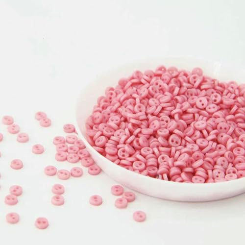 3,0 mm Mini-Knöpfe, Handarbeitsharz, 2 Löcher, Knopf für Cartoon-Puppen, Kleidung, Schuhe, Scrapbooking, Nähkleidung, 02, 50 Stück 3,0 mm Mini-Knöpfe, Handarbeitsharz, 2 Löcher, Knopf für Cartoon-Puppen, Kleidung, Schuhe, Scrapbooking, Nähkleidung, 02, 50 Stück von ZEYRU