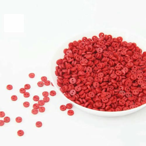 3,0 mm Mini-Knöpfe, Handarbeitsharz, 2 Löcher, Knopf für Cartoon-Puppen, Kleidung, Schuhe, Scrapbooking, Nähkleidung, 04, 100 Stück 3,0 mm Mini-Knöpfe, Handarbeitsharz, 2 Löcher, Knopf für Cartoon-Puppen, Kleidung, Schuhe, Scrapbooking, Nähkleidung, 04, 100 Stück von ZEYRU
