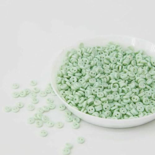 3,0 mm Mini-Knöpfe, Handarbeitsharz, 2 Löcher, Knopf für Cartoon-Puppen, Kleidung, Schuhe, Scrapbooking, Nähkleidung, 12–200 Stück von ZEYRU