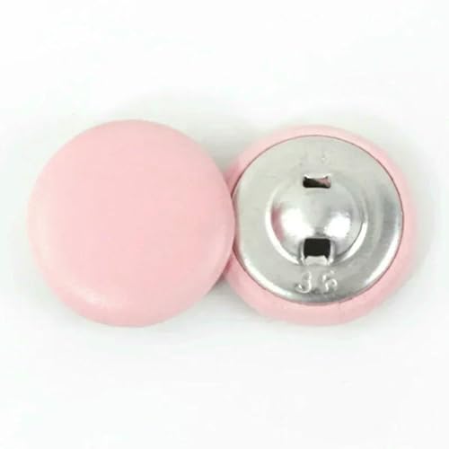 30 Stück 11~28 mm Lederknöpfe für Jacken, Taschen, Hosen, Dekorschnallen, Mäntel, Ersatz für runde Schaftknöpfe, DIY-Kleidungsnähzubehör, Hellrosa, 22 mm 30 Stück 11~28 mm Lederknöpfe für Jacken, Taschen, Hosen, Dekorschnallen, Mäntel, Ersatz für runde Schaftknöpfe, DIY-Kleidungsnähzubehör, Hellrosa, 22 mm von ZEYRU