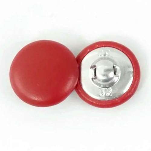30 Stück 11~28 mm Lederknöpfe für Jacken, Taschen, Hosen, Dekorschnallen, Mäntel, Ersatz für runde Schaftknöpfe, DIY-Kleidungsnähzubehör, Rot, 18 mm 30 Stück 11~28 mm Lederknöpfe für Jacken, Taschen, Hosen, Dekorschnallen, Mäntel, Ersatz für runde Schaftknöpfe, DIY-Kleidungsnähzubehör, Rot, 18 mm von ZEYRU