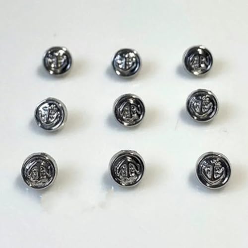 30 Stück Mini-Knöpfe, 4/5/6 mm, Metall, Puppenkleidung, runde Schnallen, Knöpfe für kleine handgefertigte Kleidungsstücke, Nähen, DIY, Basteln, Handarbeiten, Silber, 6 mm 30 Stück Mini-Knöpfe, 4/5/6 mm, Metall, Puppenkleidung, runde Schnallen, Knöpfe für kleine handgefertigte Kleidungsstücke, Nähen, DIY, Basteln, Handarbeiten, Silber, 6 mm von ZEYRU