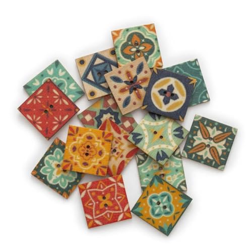30 Stück quadratische Retro-Malerei-Serie, Holzknöpfe, Handarbeit, Nähen, Sammelalbum, Kleidung, Basteln, Zubehör, Geschenkkarte, 20–25 mm, 20 mm 30 Stück quadratische Retro-Malerei-Serie, Holzknöpfe, Handarbeit, Nähen, Sammelalbum, Kleidung, Basteln, Zubehör, Geschenkkarte, 20–25 mm, 20 mm von ZEYRU