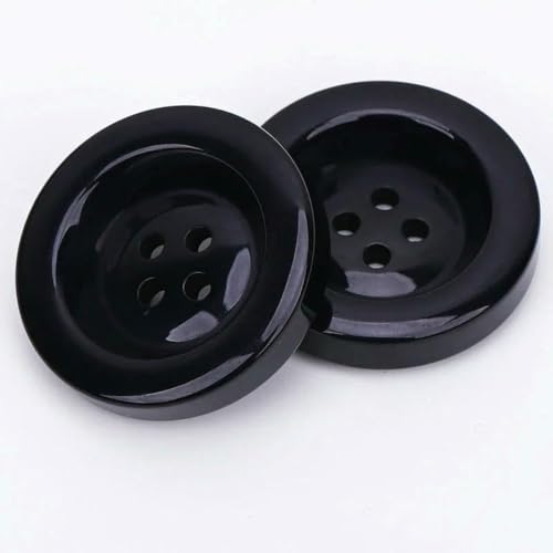 30 mm runde Harzknöpfe, schwarz-weiß, zum Nähen, Scrapbooking, Handarbeiten, Basteln, handgefertigt, Pullover, Kleidung, Mantel, Marineblau, 5 Stück 30 mm runde Harzknöpfe, schwarz-weiß, zum Nähen, Scrapbooking, Handarbeiten, Basteln, handgefertigt, Pullover, Kleidung, Mantel, Marineblau, 5 Stück von ZEYRU