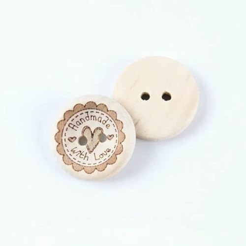40 Stück 20 mm runde Holzknöpfe, handgefertigt mit Liebe, zum Nähen, DIY, 2 Löcher, Kleidungsstück, Pullover, Basteln für Scrapbooking, Verzierung – Herzblume 40 Stück 20 mm runde Holzknöpfe, handgefertigt mit Liebe, zum Nähen, DIY, 2 Löcher, Kleidungsstück, Pullover, Basteln für Scrapbooking, Verzierung – Herzblume von ZEYRU