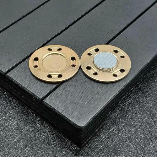 5 Paar 20 Farben Metallmagnetschnalle Nähzubehör Druckknopf für Jackentaschen Unsichtbare Schnalle DIY Cardigan Handarbeit Dekor-14-20mm von ZEYRU