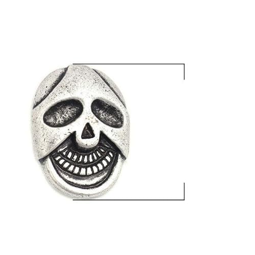5 Stück Vintage-Blumen-Metall-Ösenknöpfe zum Nähen, Zinklegierung, antiksilberfarben, rund, Herz-Nähknopf, Totenkopf, zwei Löcher, Totenkopf-Knopf 5 Stück Vintage-Blumen-Metall-Ösenknöpfe zum Nähen, Zinklegierung, antiksilberfarben, rund, Herz-Nähknopf, Totenkopf, zwei Löcher, Totenkopf-Knopf von ZEYRU