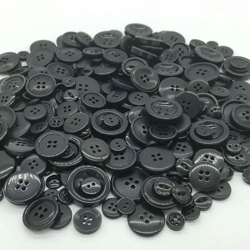 50 Gramm Mix-Größe Weihnachtsfarben Harzknopf Nähwerkzeuge Dekorative Scrapbooking Kleidungsstück DIY Bekleidungszubehör-BN0628 von ZEYRU