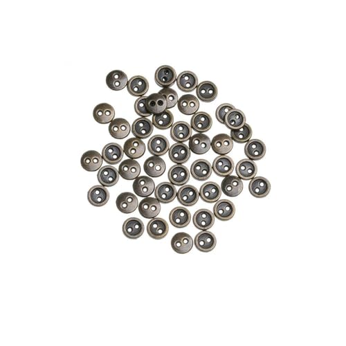 50 Stück/Los 3,0 mm/4,0 mm/5 mm süße Kleidung zum Nähen, Mini-Metallknöpfe, rund, handgefertigt, Blythe, DIY-Puppenkleidung, Zubehör, Basteln, Bronze, 4,0 mm 50 Stück/Los 3,0 mm/4,0 mm/5 mm süße Kleidung zum Nähen, Mini-Metallknöpfe, rund, handgefertigt, Blythe, DIY-Puppenkleidung, Zubehör, Basteln, Bronze, 4,0 mm von ZEYRU