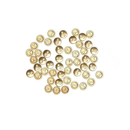 50 Stück/Los 3,0 mm/4,0 mm/5 mm süße Kleidung zum Nähen, Mini-Metallknöpfe, rund, handgefertigt, Blythe, DIY-Puppenkleidung, Zubehör, Basteln, Gold, 3,0 mm 50 Stück/Los 3,0 mm/4,0 mm/5 mm süße Kleidung zum Nähen, Mini-Metallknöpfe, rund, handgefertigt, Blythe, DIY-Puppenkleidung, Zubehör, Basteln, Gold, 3,0 mm von ZEYRU