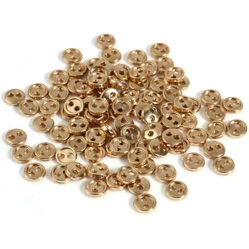 50 Stück 3/4/5 mm Metallknöpfe mit 2 Löchern, rund, für DIY-Bastelarbeiten, Puppenkleidung, Schnallen, handgefertigte Knöpfe zum Nähen von Kleidungszubehör, 4–4,0 mm Durchmesser. 50 Stück 3/4/5 mm Metallknöpfe mit 2 Löchern, rund, für DIY-Bastelarbeiten, Puppenkleidung, Schnallen, handgefertigte Knöpfe zum Nähen von Kleidungszubehör, 4–4,0 mm Durchmesser. von ZEYRU