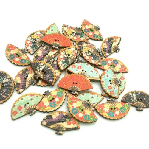 50 Stück 30 x 18 mm Fächer-Holzknöpfe im japanischen Stil, DIY-Nähen, Scrapbooking, Kleidung, Kopfbedeckungen, handgefertigtes Kunsthandwerk, Wohnkultur, Zubehör, 30 x 18 mm 50 Stück 30 x 18 mm Fächer-Holzknöpfe im japanischen Stil, DIY-Nähen, Scrapbooking, Kleidung, Kopfbedeckungen, handgefertigtes Kunsthandwerk, Wohnkultur, Zubehör, 30 x 18 mm von ZEYRU