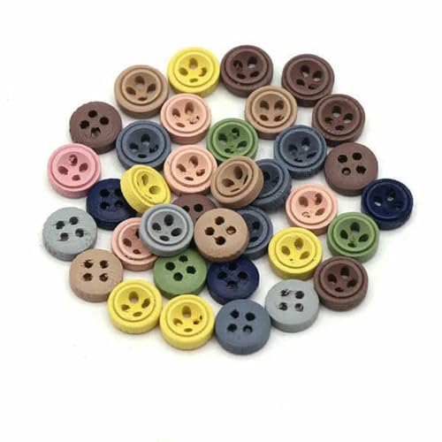 50 Stück rote Herz-Dekoknöpfe mit 2 Löchern, Holzknöpfe für Kleidung, Liebe, Bastelbedarf, DIY-Taschen, Nähen und Handarbeiten, 15 x 13,0 mm, 06 von ZEYRU