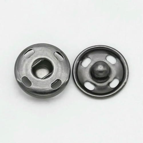5er-Set Kupfer-Druckknöpfe, unsichtbare eingebettete Druckknöpfe, Schnallen für Lederhandwerk, Kleidung, Taschen, Kleidungsstücke, Nähen, 05–17 mm von ZEYRU