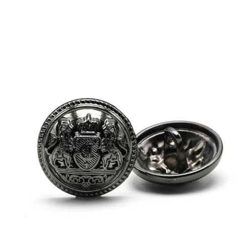 6 Stück 10–28 mm goldene Metallknöpfe, Kleidungsstück, Mantel, Nähzubehör, Knöpfe zum Basteln von Kleidung, schwarzer Punktölknopf, Punktölknopf, 6–18 mm 6 Stück 10–28 mm goldene Metallknöpfe, Kleidungsstück, Mantel, Nähzubehör, Knöpfe zum Basteln von Kleidung, schwarzer Punktölknopf, Punktölknopf, 6–18 mm von ZEYRU