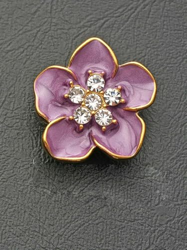 6 Stück blumenförmiger Treibsand mit Diamanten eingelegt, Metallknöpfe, Schuhe, Kleidung, Taschen, handgefertigte DIY-Schmuckknöpfe-Lila-23,0 mm 6 Stück blumenförmiger Treibsand mit Diamanten eingelegt, Metallknöpfe, Schuhe, Kleidung, Taschen, handgefertigte DIY-Schmuckknöpfe-Lila-23,0 mm von ZEYRU