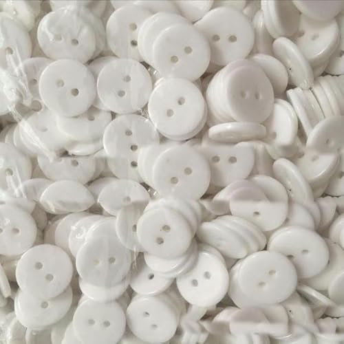 6 mm 9 mm 11 mm 12 mm dekorative Knöpfe für Handarbeiten, Harzknöpfe für Puppen, Scrapbooking, Nähknöpfe, 2 Löcher, 2 Löcher, weiß, 11 mm, 200 Stück 6 mm 9 mm 11 mm 12 mm dekorative Knöpfe für Handarbeiten, Harzknöpfe für Puppen, Scrapbooking, Nähknöpfe, 2 Löcher, 2 Löcher, weiß, 11 mm, 200 Stück von ZEYRU
