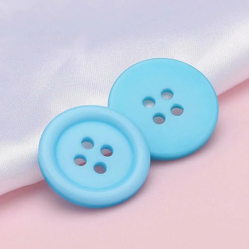 9–30 mm runde Nähknöpfe aus Kunstharz, Scrapbooking, einfarbige Knöpfe in gemischten Farben für DIY-Kinderkleidung, Puppen, Basteln, Kleidungszubehör, Hellblau, 20 mm, 20 9–30 mm runde Nähknöpfe aus Kunstharz, Scrapbooking, einfarbige Knöpfe in gemischten Farben für DIY-Kinderkleidung, Puppen, Basteln, Kleidungszubehör, Hellblau, 20 mm, 20 von ZEYRU